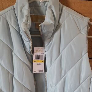 Michael Kors Light Blue Quilted Women's Vest